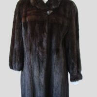 Mahogany Mink Fur Coat Jacket MINT Sz 10