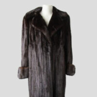 Mink Fur Coat Jacket MINT Sz 12/14 Natural Dark Ranch