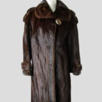 Mink Fur Coat MINT Sz 8 Natural Dark Pastel