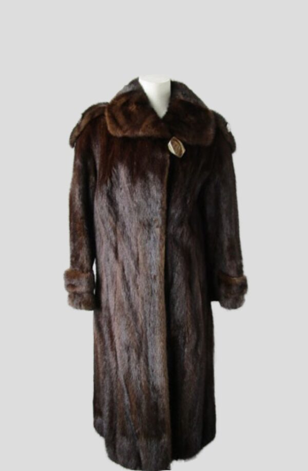 Mink Fur Coat MINT Sz 8 Natural Dark Pastel