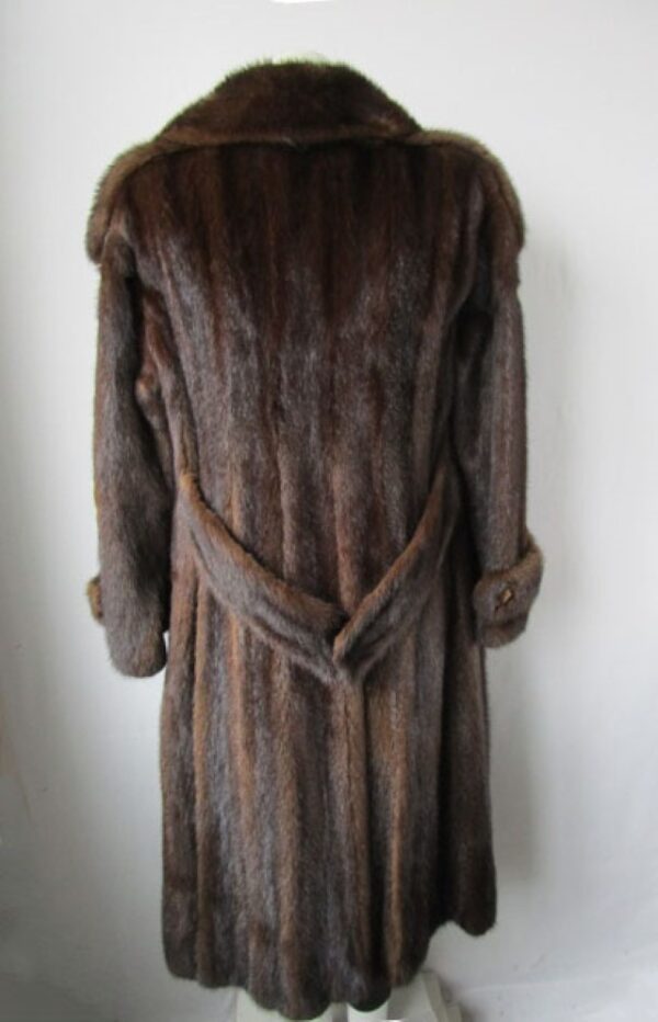 Mink Fur Coat MINT Sz 8 Natural Dark Pastel - Image 4