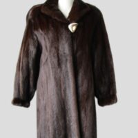 Mink Fur Coat Excellent Sz 8 Natural Dark Ranch