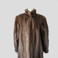 Mink Fur Coat Jacket Sz 10 MINT+ Natural Blue Iris