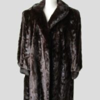 Mink Fur Coat Jacket Sz 10 MINT Natural Dark Ranch