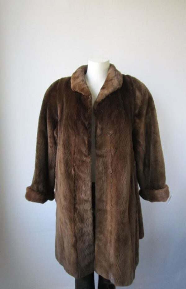 Sheared Mink Fur Coat Jacket MINT+ Sz 8 - Image 2