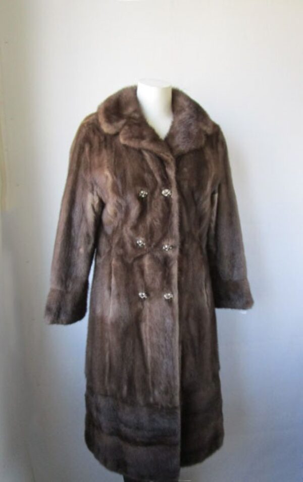 Mink Fur Coat Jacket MINT Sz 4/6 Natural Lutetia - Image 3