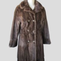 Mink Fur Coat Jacket MINT Sz 4/6 Natural Lutetia