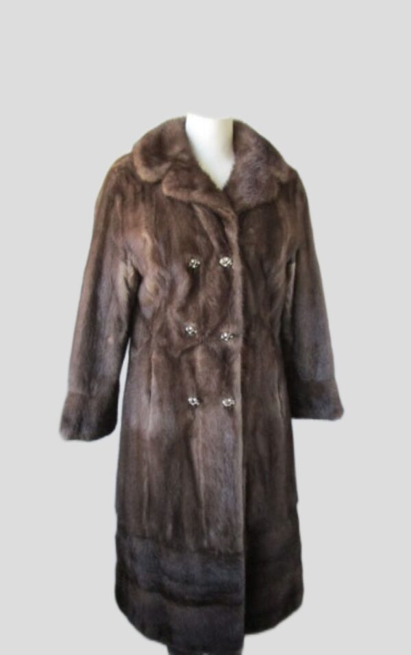 Mink Fur Coat Jacket MINT Sz 4/6 Natural Lutetia