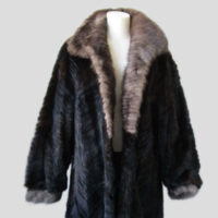 Mink Fur Coat Mint Sz 8 Natural Dark Ranch & Blue Iris