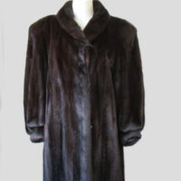 Mink Fur Coat Jacket MINT+ Sz 10/12 Natural Dark Ranch