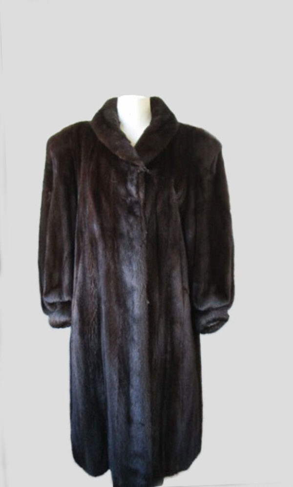 Mink Fur Coat Jacket MINT+ Sz 10/12 Natural Dark Ranch