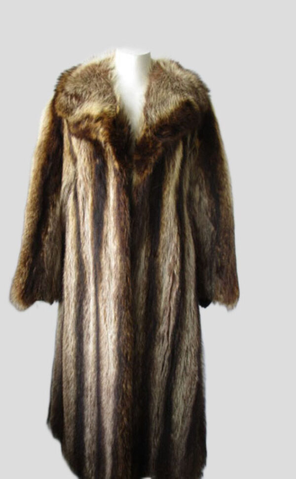 Raccoon Fur Coat Jacket MINT Sz 4