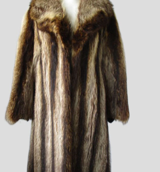 Raccoon Fur Coat Jacket MINT Sz 4