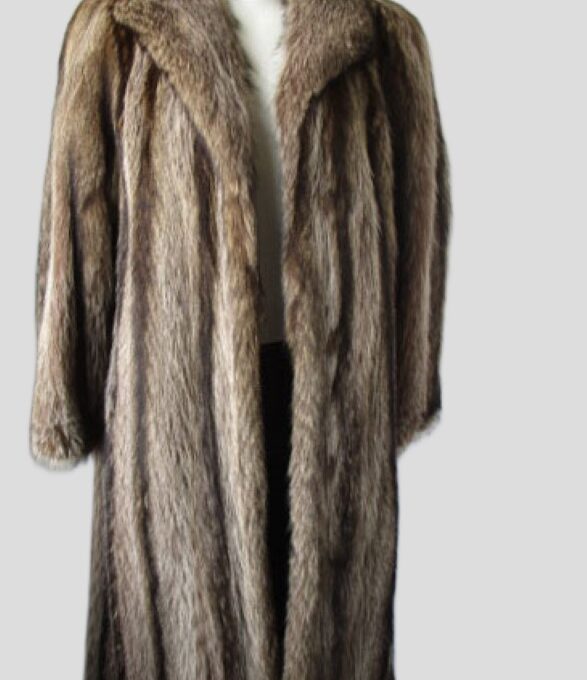 Raccoon Fur Coat Jacket SUPERB Sz 10