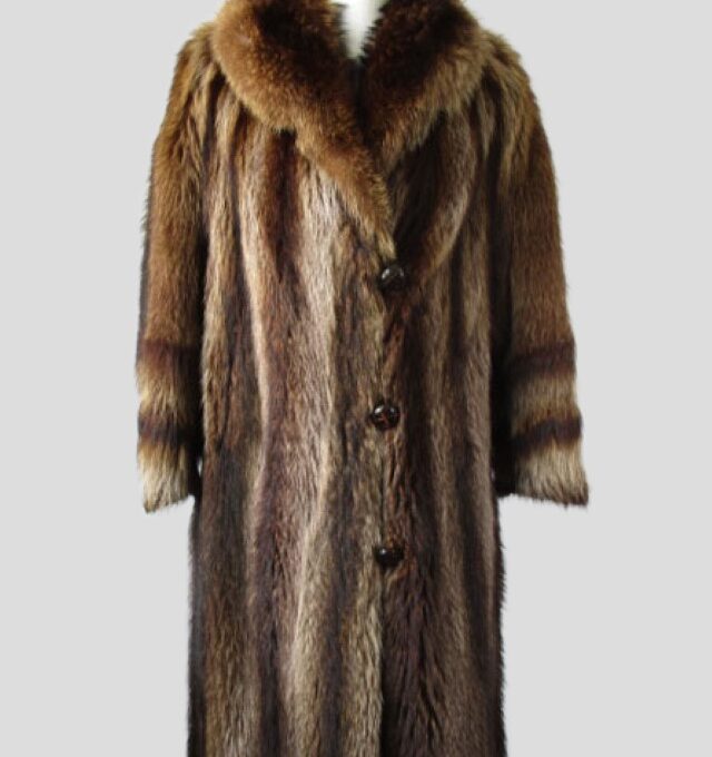 Raccoon Fur Coat Jacket MINT+ Sz 10/12