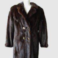Mink Fur Coat Jacket MINT+ Sz 10 Natural Dark Ranch