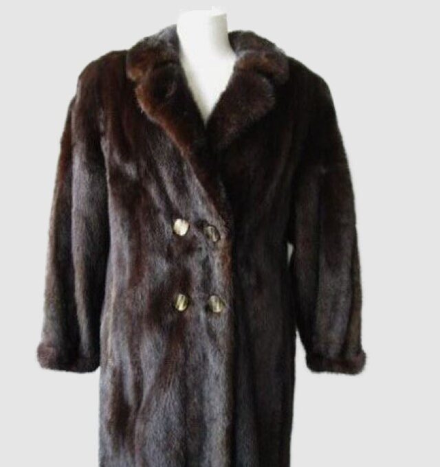 Mink Fur Coat Jacket MINT+ Sz 10 Natural Dark Ranch