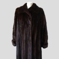 Mink Fur Coat Jacket Stroller MINT+ Sz 12 Natural Dark Pastel