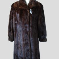 Mink Fur Coat Jacket MINT+ Sz 10 Natural Dark Pastel