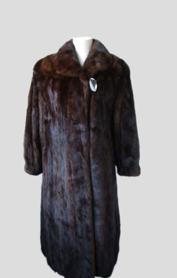 Mink Fur Coat Jacket MINT+ Sz 10 Natural Dark Pastel