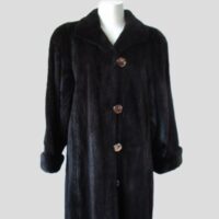 Sheared Mink Fur Jacket Coat SUPERB Sz 8 Brown