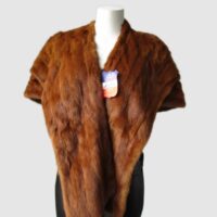 Mink Fur Shawl Stole Wrap Cape MINT+ Chinese Mink