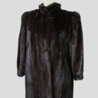 Mink Fur Coat Jacket SUPERB Sz 12 Natural Dark Ranch