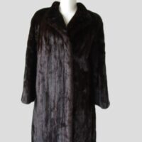 Mink Fur Coat Jacket MINT+ Sz 8 Natural Dark Ranch