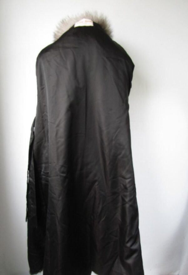 Mink Fur Coat Jacket Silver Fox Fur MINT+ Sz 12 Natural Black - Image 5