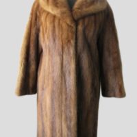 Mink Fur Coat MINT++  Sz 8 Natural Demi-Buff