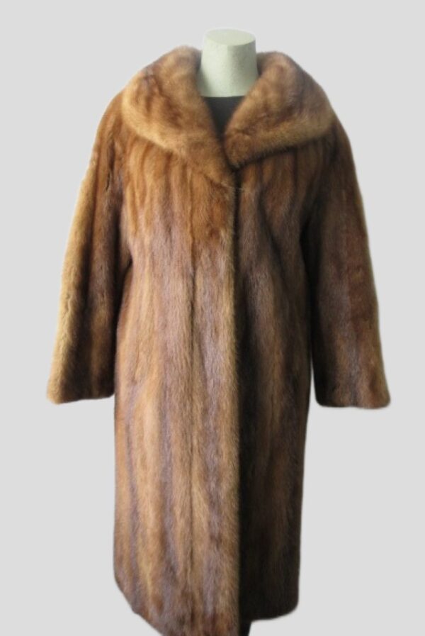 Mink Fur Coat MINT++  Sz 8 Natural Demi-Buff