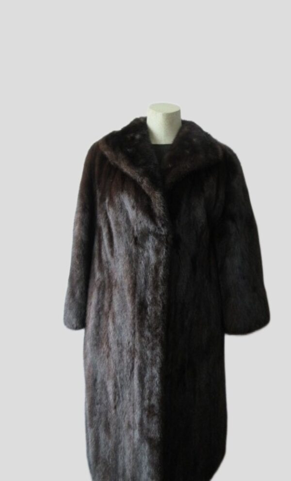 Mink Fur Coat MINT+ Sz 8 Natural Dark Ranch