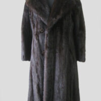 Mink Fur Coat Jacket MINT Sz 8 Natural Dark Ranch