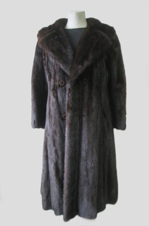 Mink Fur Coat Jacket MINT Sz 8 Natural Dark Ranch