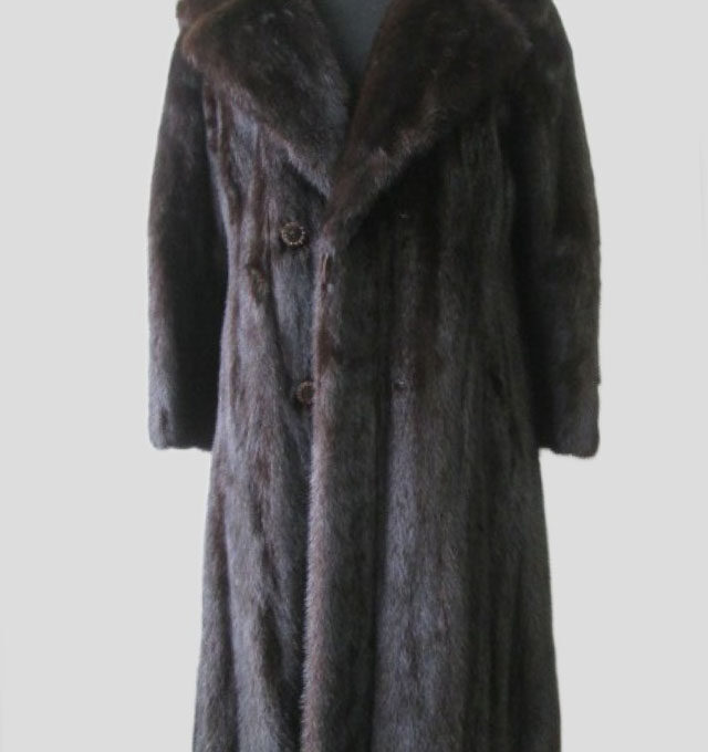 Mink Fur Coat Jacket MINT Sz 8 Natural Dark Ranch