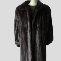 Mink Fur Coat Jacket Superb Sz 14 Natural Dark Ranch
