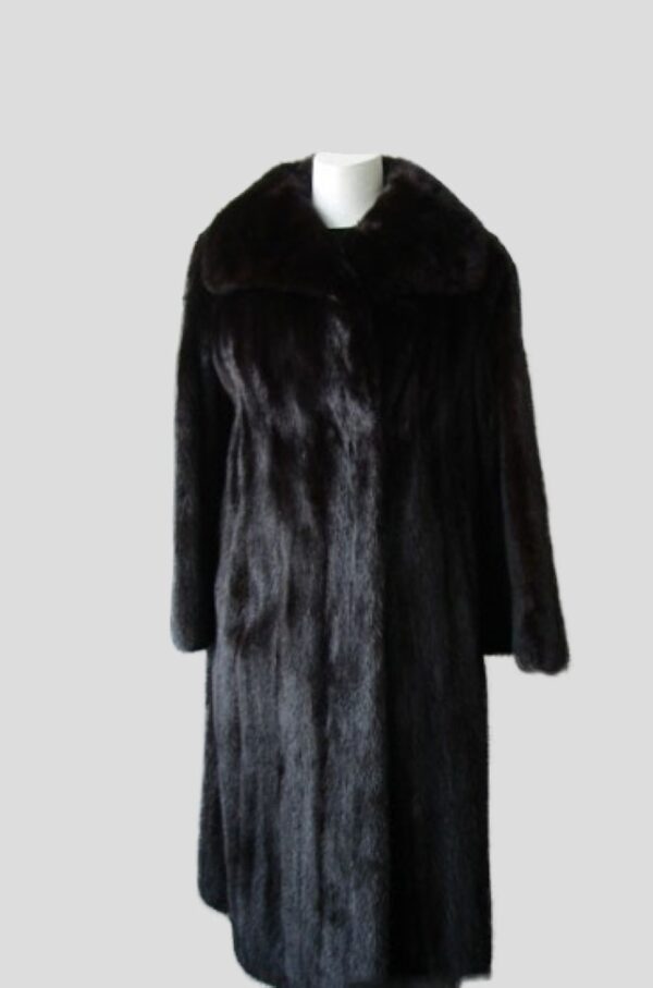 Mink Fur Coat Jacket MINT Sz 10 Natural Dark Ranch