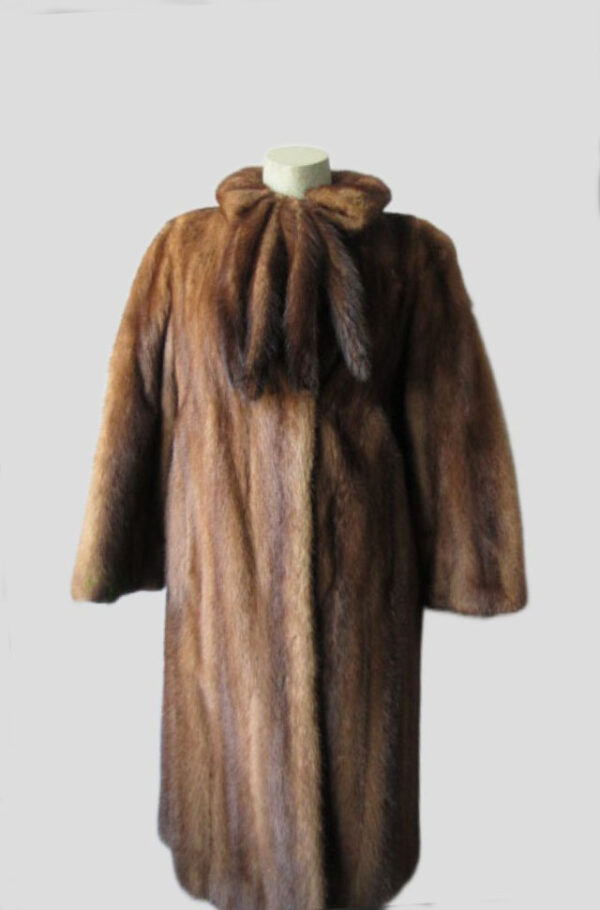 Mink Fur Coat Jacket MINT Sz 6 Natural Demi-Buff