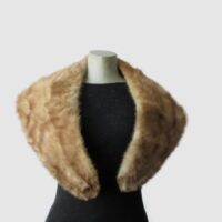 Mink Fur Stole Wrap Cape Collar MINT
