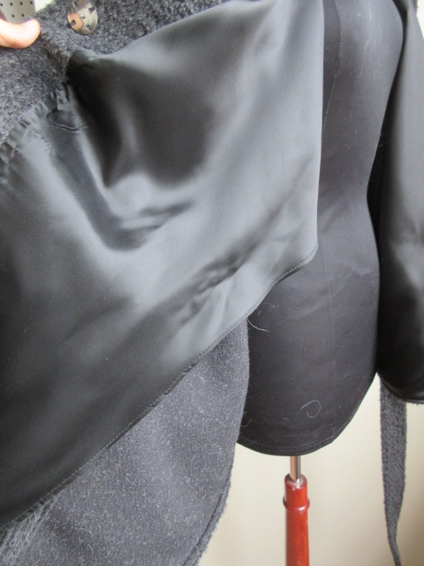 Women's Pure Alpaca Jacket Coat Cape with Silver Fox Fur Trims and Fixed Hood - Image 7