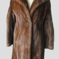 Mink Fur Coat Jacket MINT+ Sz 10 Natural Dark Pastel