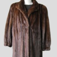 Mink Fur Coat MINT+ Sz 12/14 Natural Demi-Buff
