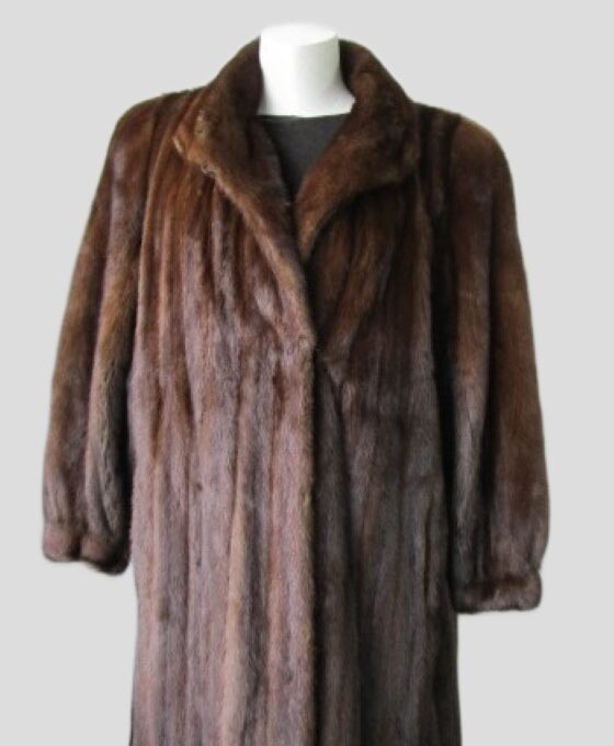 Mink Fur Coat MINT+ Sz 12/14 Natural Demi-Buff