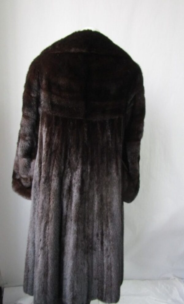 Mink Fur Coat Jacket MINT+ Sz 6 Natural Dark Ranch FEMALE - Image 2