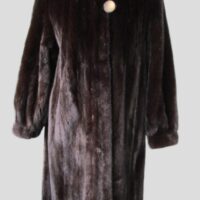 Mink Fur Coat Jacket SUPERB Sz 10 Natural Dark Pastel