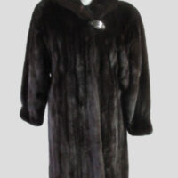 Mink Fur Coat Jacket SUPERB Sz 8 Female Natural Dark Ranch