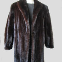 Mink Fur Coat Jacket Mint+ Sz 10 M Natural Dark Ranch