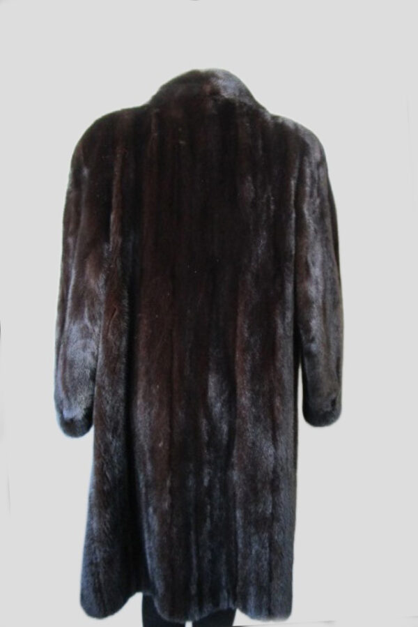 Mink Fur Coat Jacket Mint+ Sz 10 M Natural Dark Ranch - Image 2