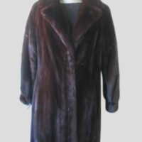 Mink Fur Coat Jacket SUPERB Sz 8/10 Natural Dark Ranch