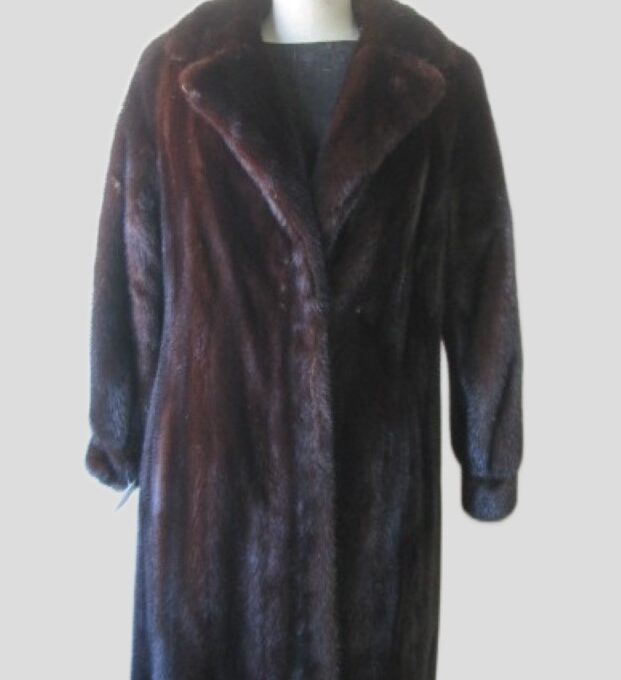 Mink Fur Coat Jacket SUPERB Sz 8/10 Natural Dark Ranch